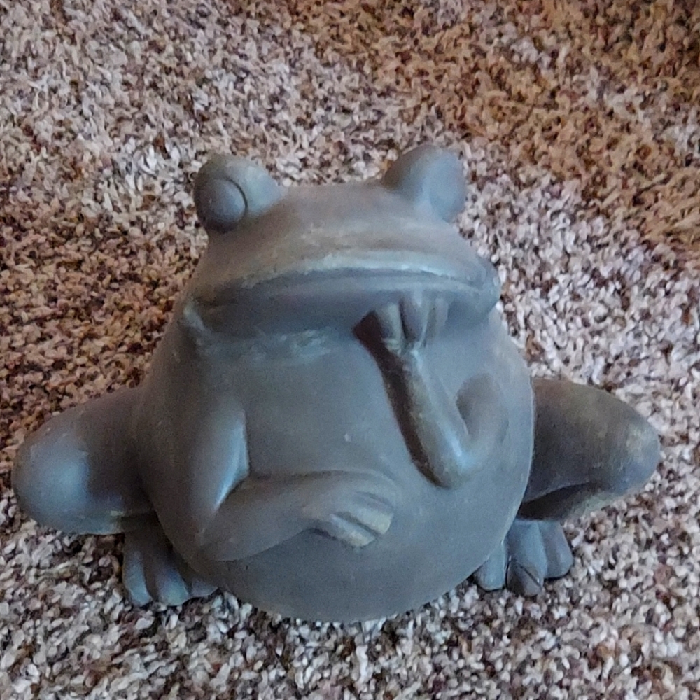 Garden frog - clay